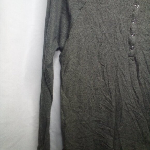 American Eagle Shirt XS Soft & Sexy Plush Long Sleeve Green Gray Color - Picture 13 of 16